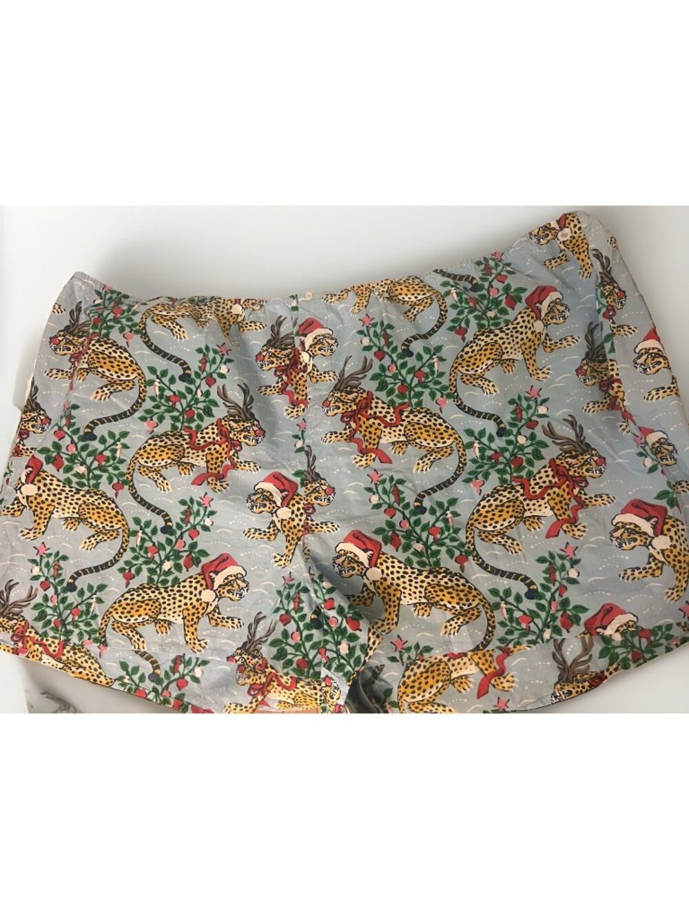Women’s print fresh pajamas Very Merry Bagheera Christmas Shorts Only 4X 4XL.
